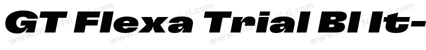 GT Flexa Trial Bl It字体转换